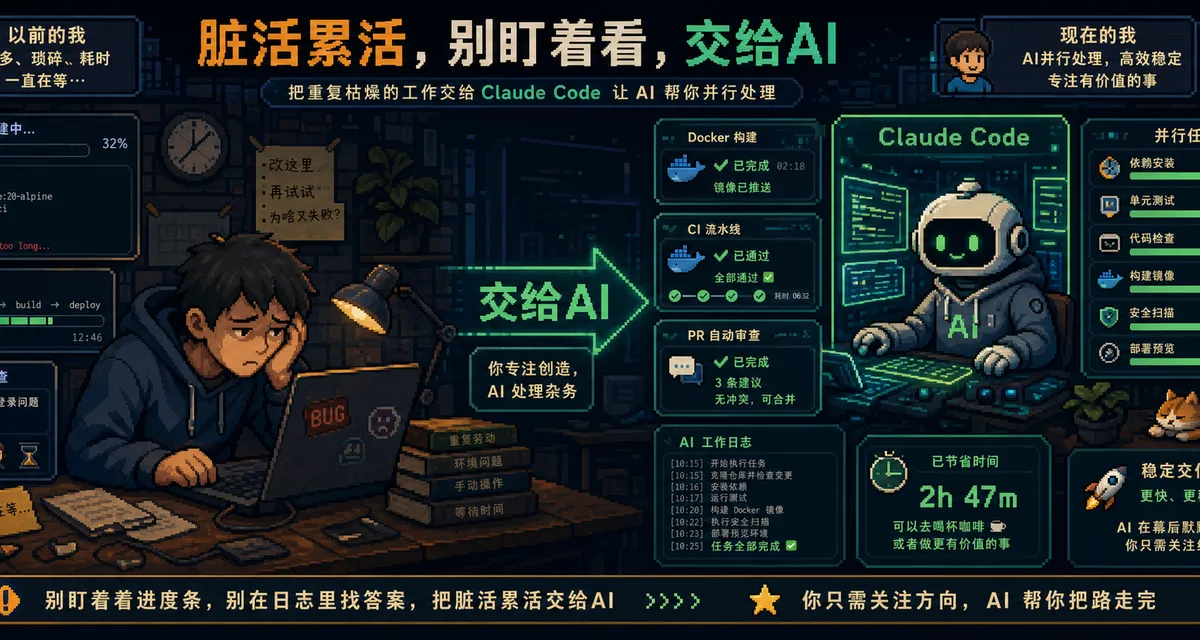 Claude Code 进阶：把那些人类不想盯着看的脏活累活交给 AI