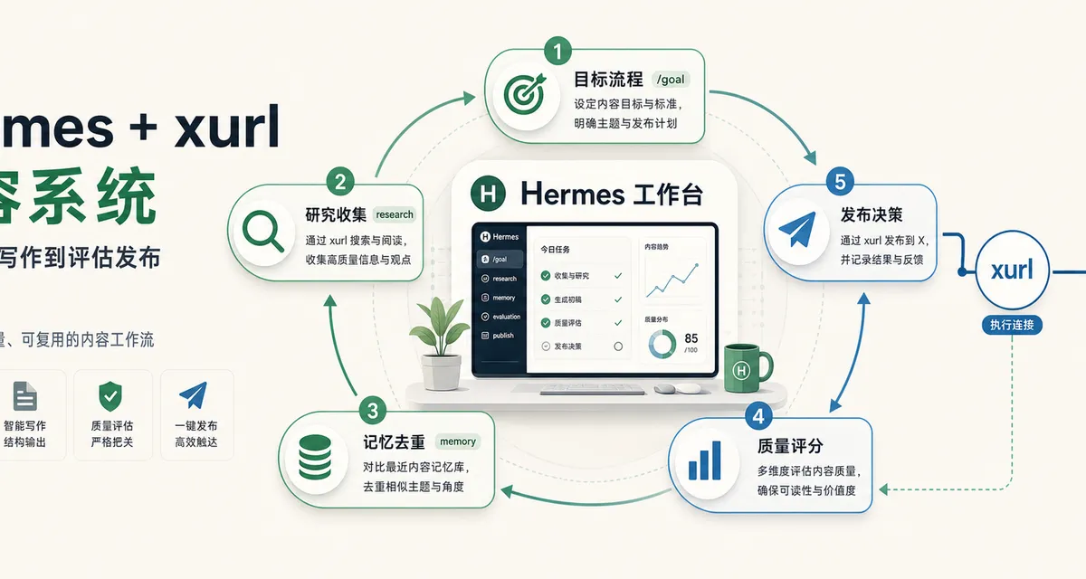 Hermes + xurl 不只是发推工具：真正好用的是把它做成一套内容工作流